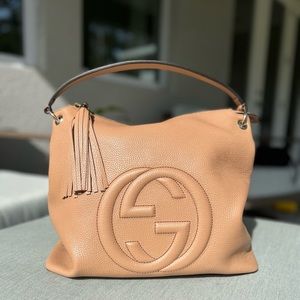 GUCCI Pebbled Calfskin Large Soho Hobo (NWOT)